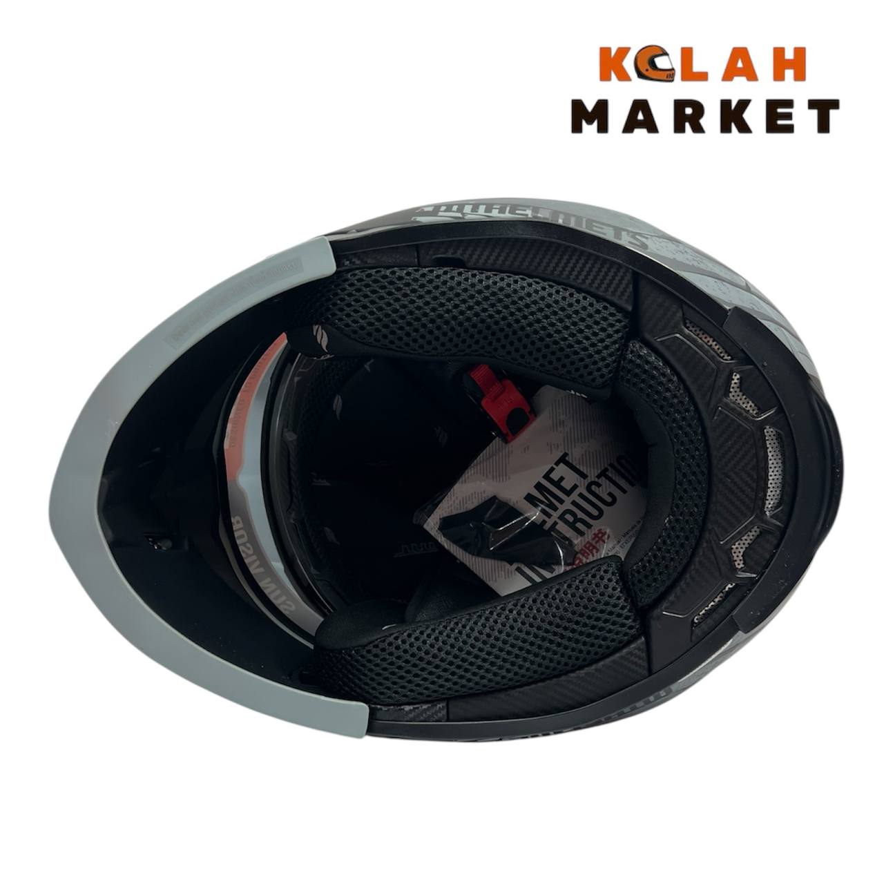 کلاه کاسکت استریت فایتر mt ام تی خاکستری قرمز - Image 5