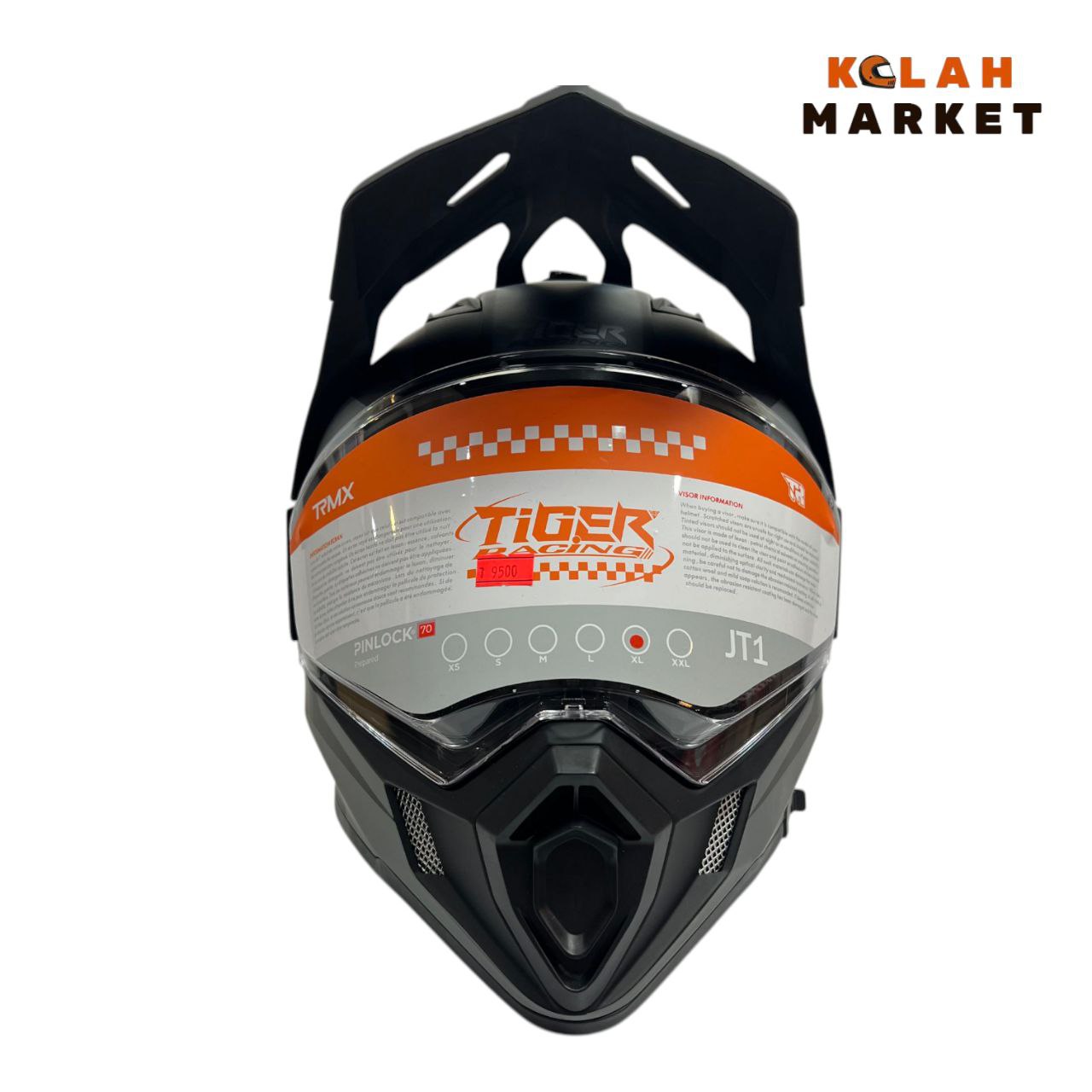 کلاه کاسکت اندرویی تایگر Tiger مشکی طوسی jt1 - Image 3