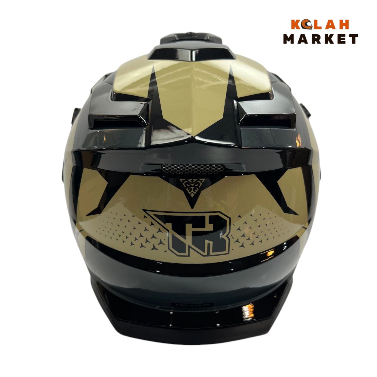 کلاه کاسکت اندرویی تایگر Tiger مشکی خاکی jt1 - Image 4
