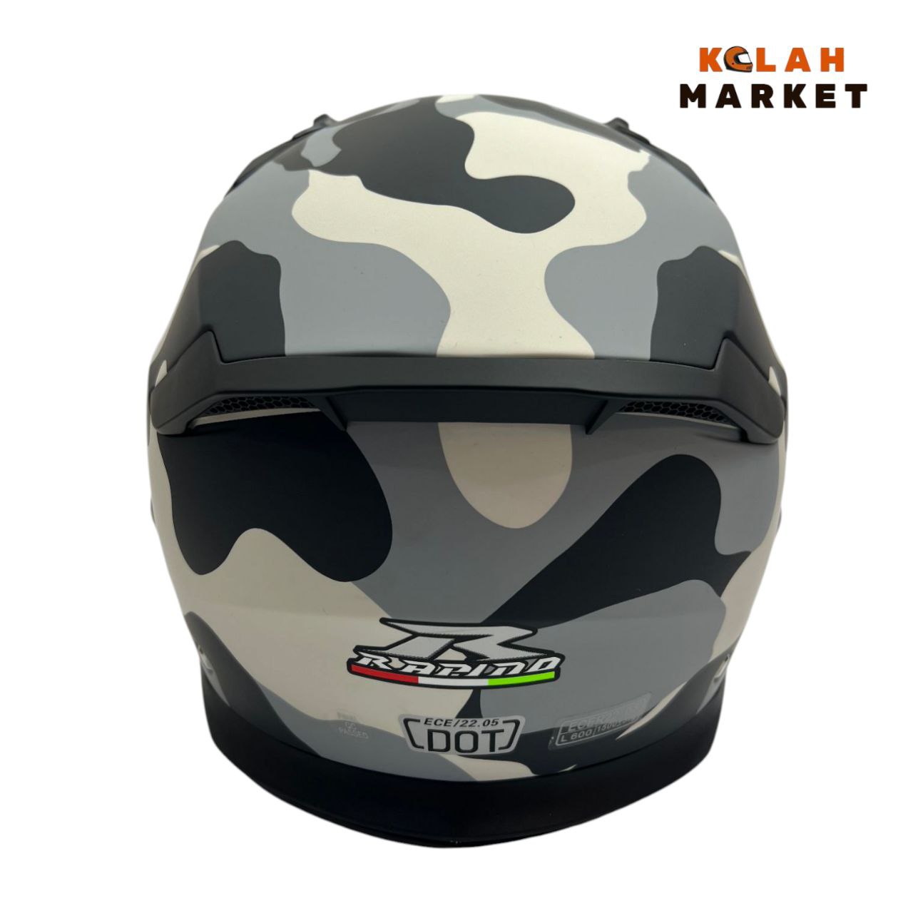 کلاه کاسکت فک جدا شو راپیدو RAPIDO کد 890 طوسی چیریکی - Image 3