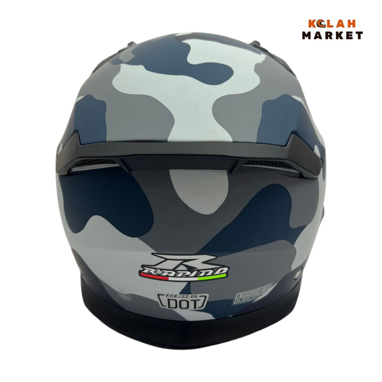 کلاه کاسکت فک جدا شو راپیدو RAPIDO کد 890 آبی چیریکی - Image 3