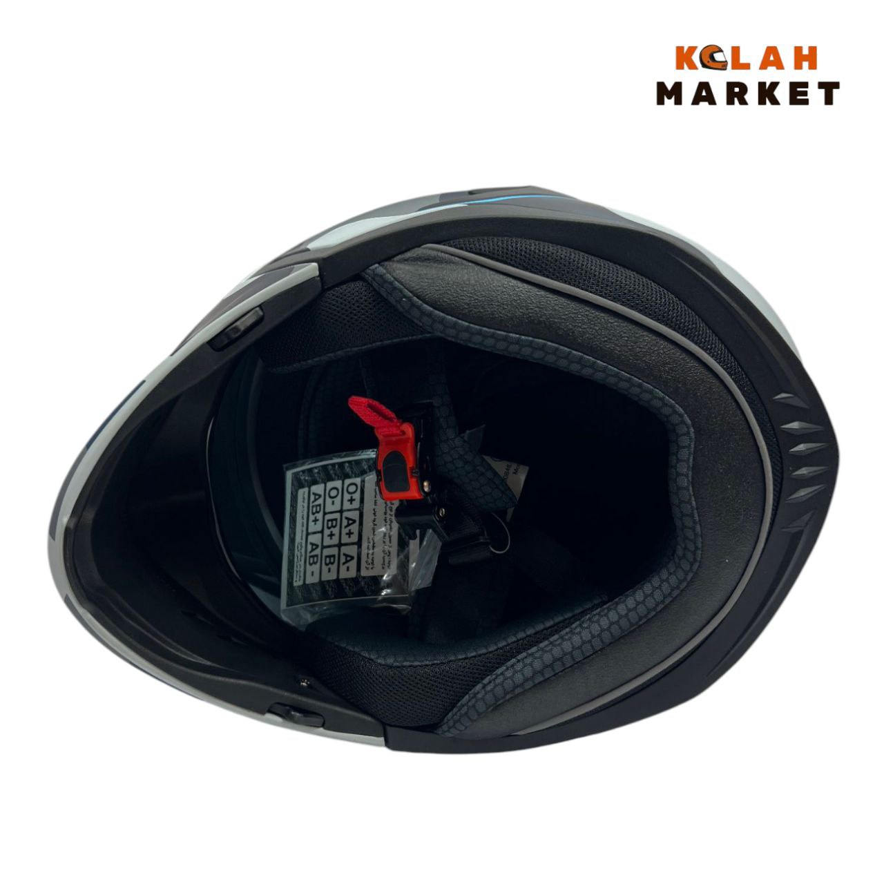 کلاه کاسکت فک جدا شو راپیدو RAPIDO کد 890 آبی چیریکی - Image 5