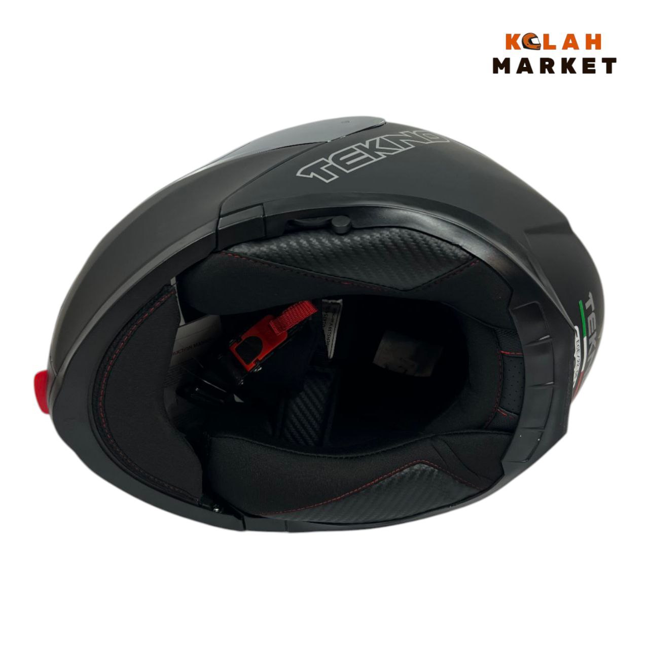 کلاه کاسکت فک متحرک تکنو Tekno مشکی مات - Image 3