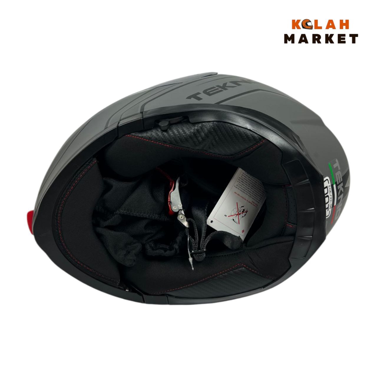 کلاه کاسکت فک متحرک تکنو Tekno طوسی - Image 2