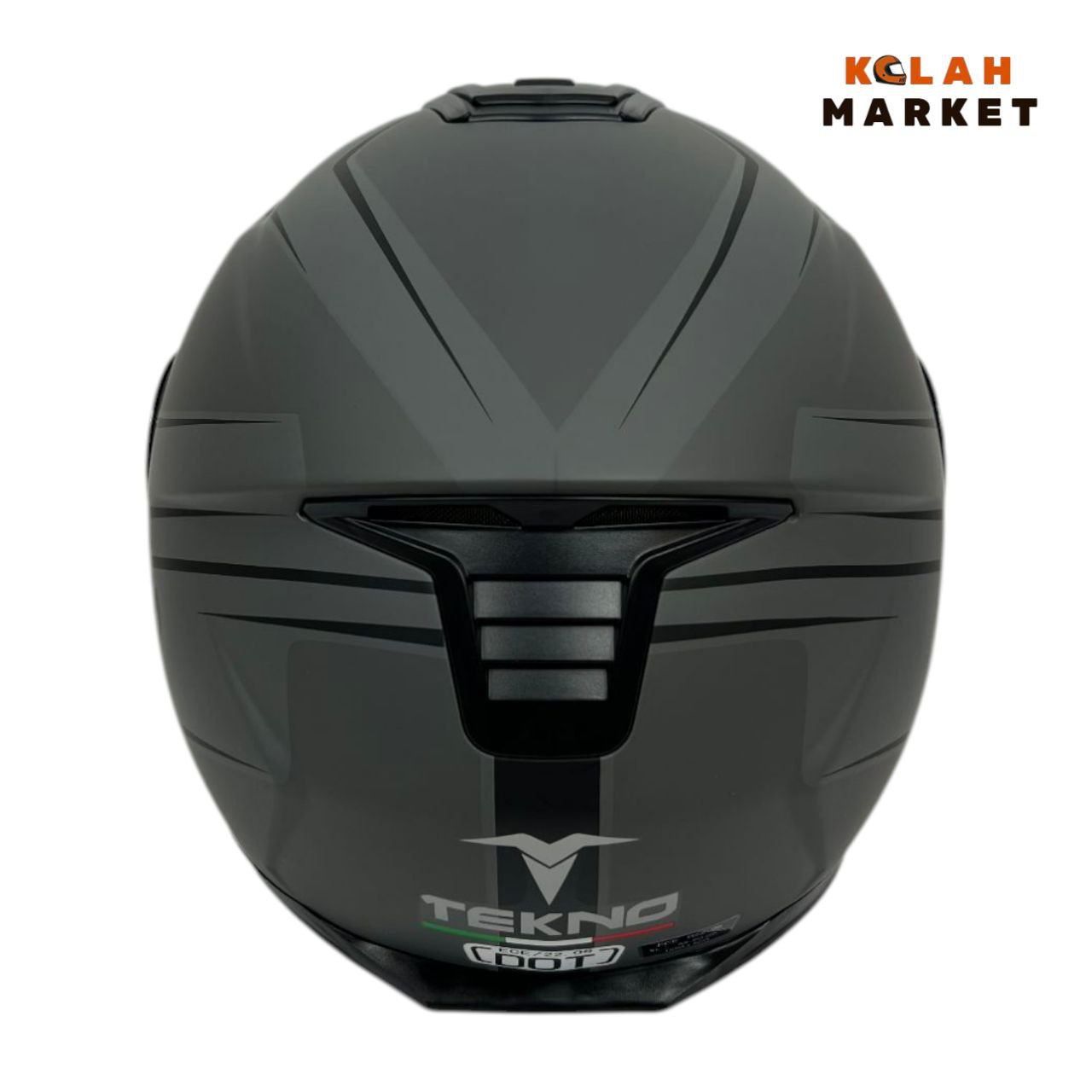 کلاه کاسکت فک متحرک تکنو Tekno طوسی - Image 3