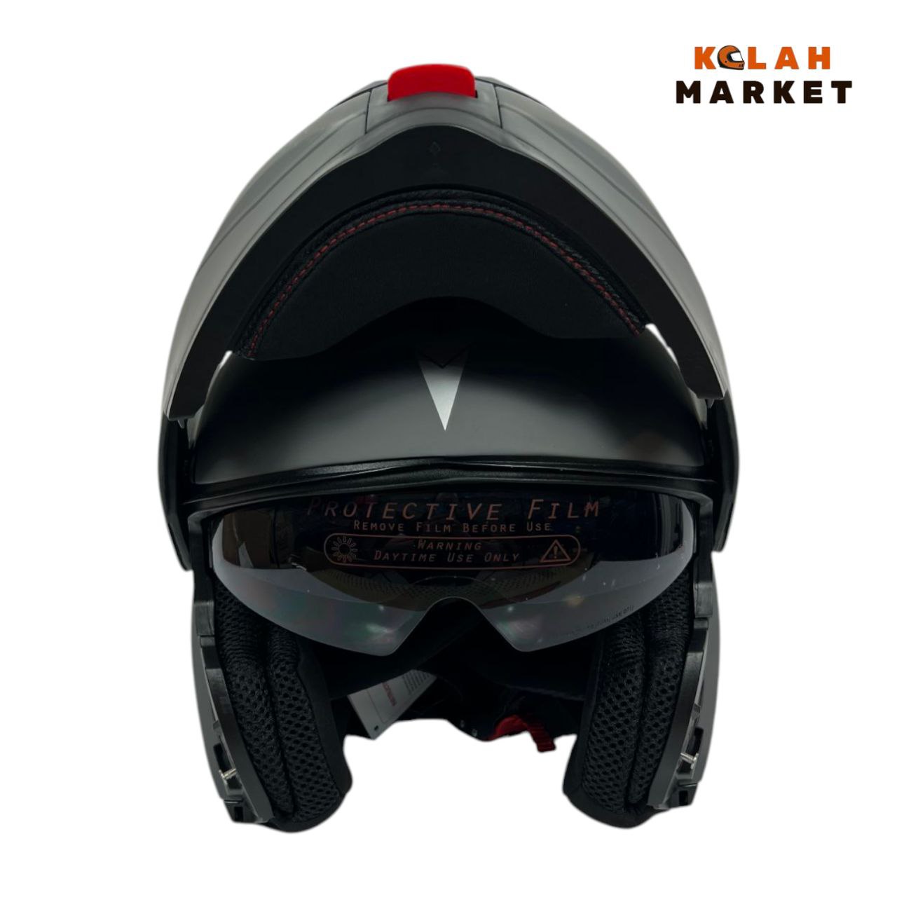 کلاه کاسکت فک متحرک تکنو Tekno طوسی - Image 6