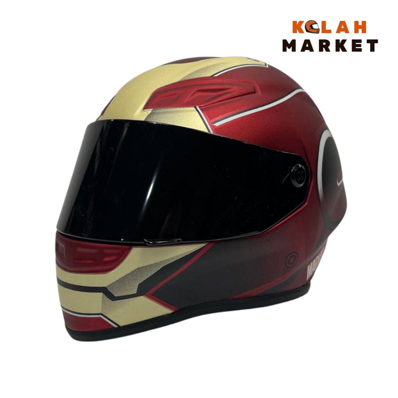 ماکت کلاه کاسکت طرح iron man قرمز - Image 3