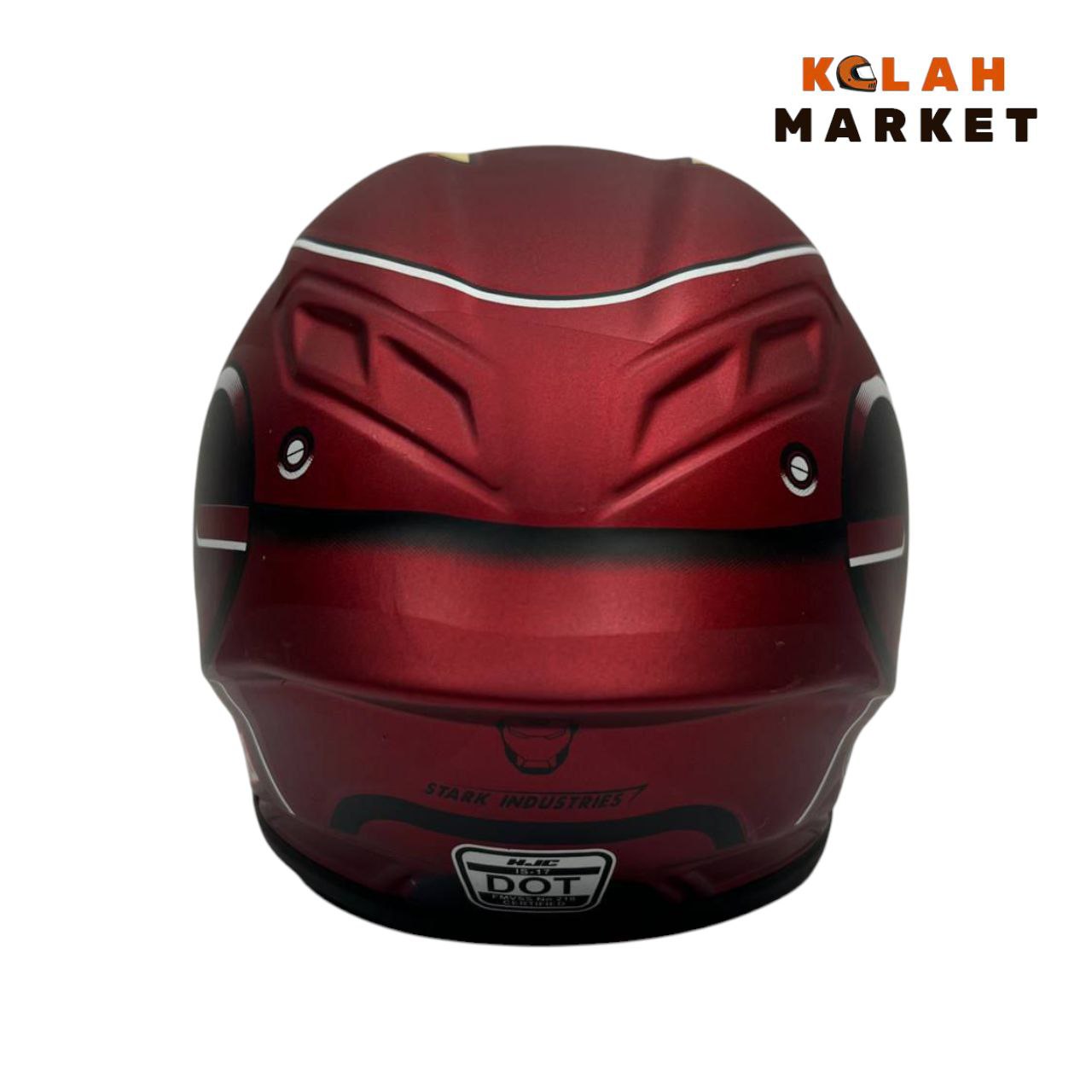 ماکت کلاه کاسکت طرح iron man قرمز - Image 5
