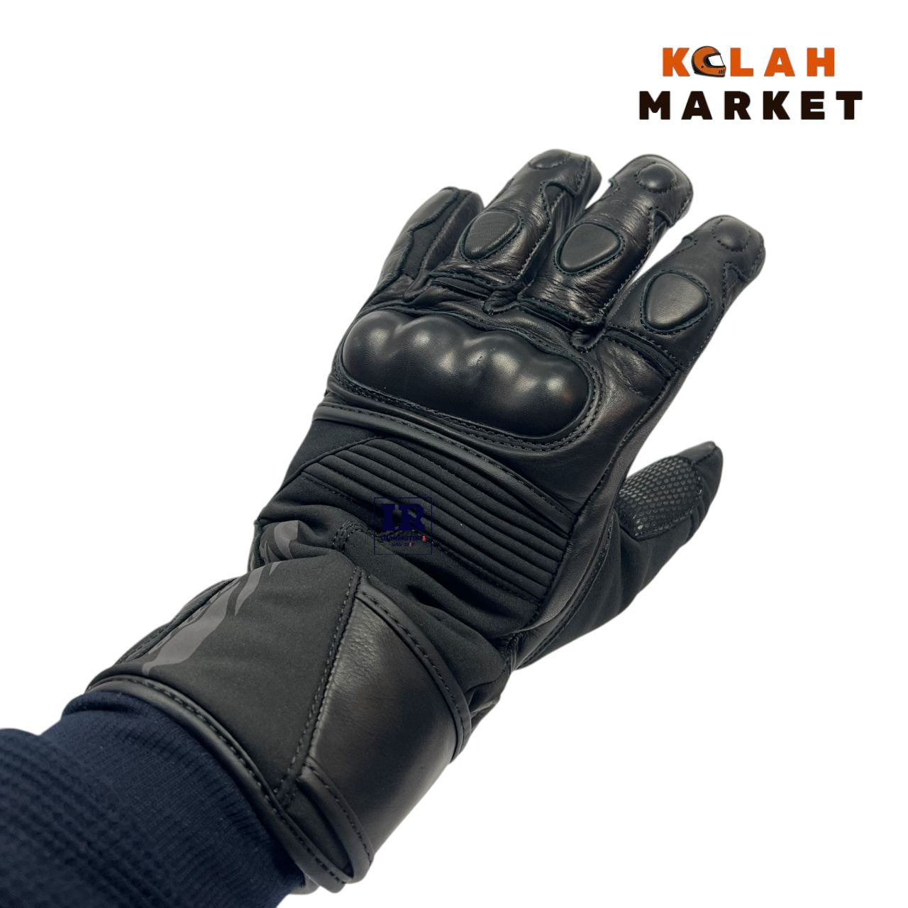 تصویر قیمت و خریددستکش زمستانی موتور سواری راپیدو rapido مشکی ریسی - کلاه مارکت 