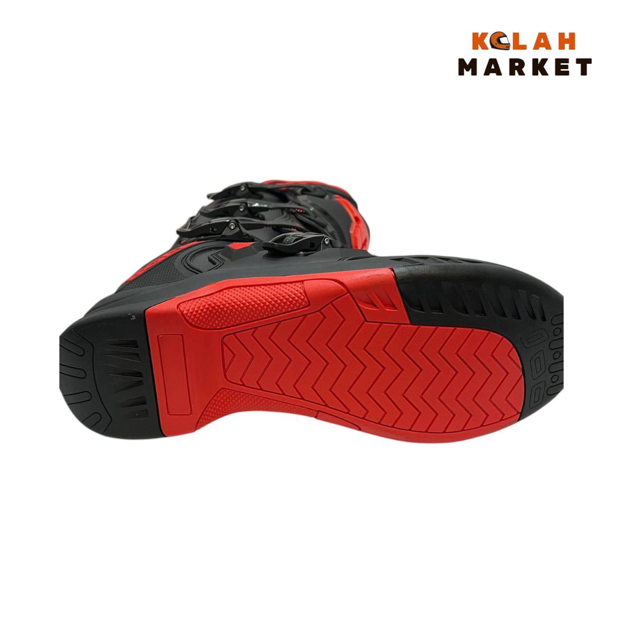 پوتین کراسی موتور سواری تایگر Tiger T3 مشکی قرمز - Image 5