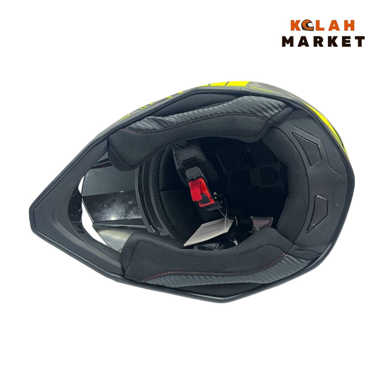 کلاه کاسکت کراسی Tekno تکنو مشکی فسفری براق - Image 6