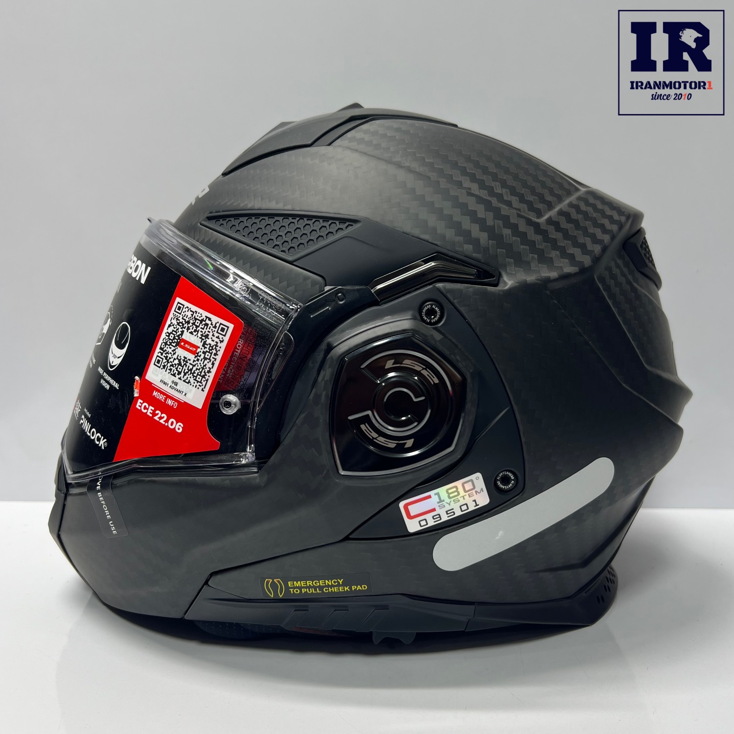 کلاه کاسکت فول محترک Ls2 advant x c فول کربن مات