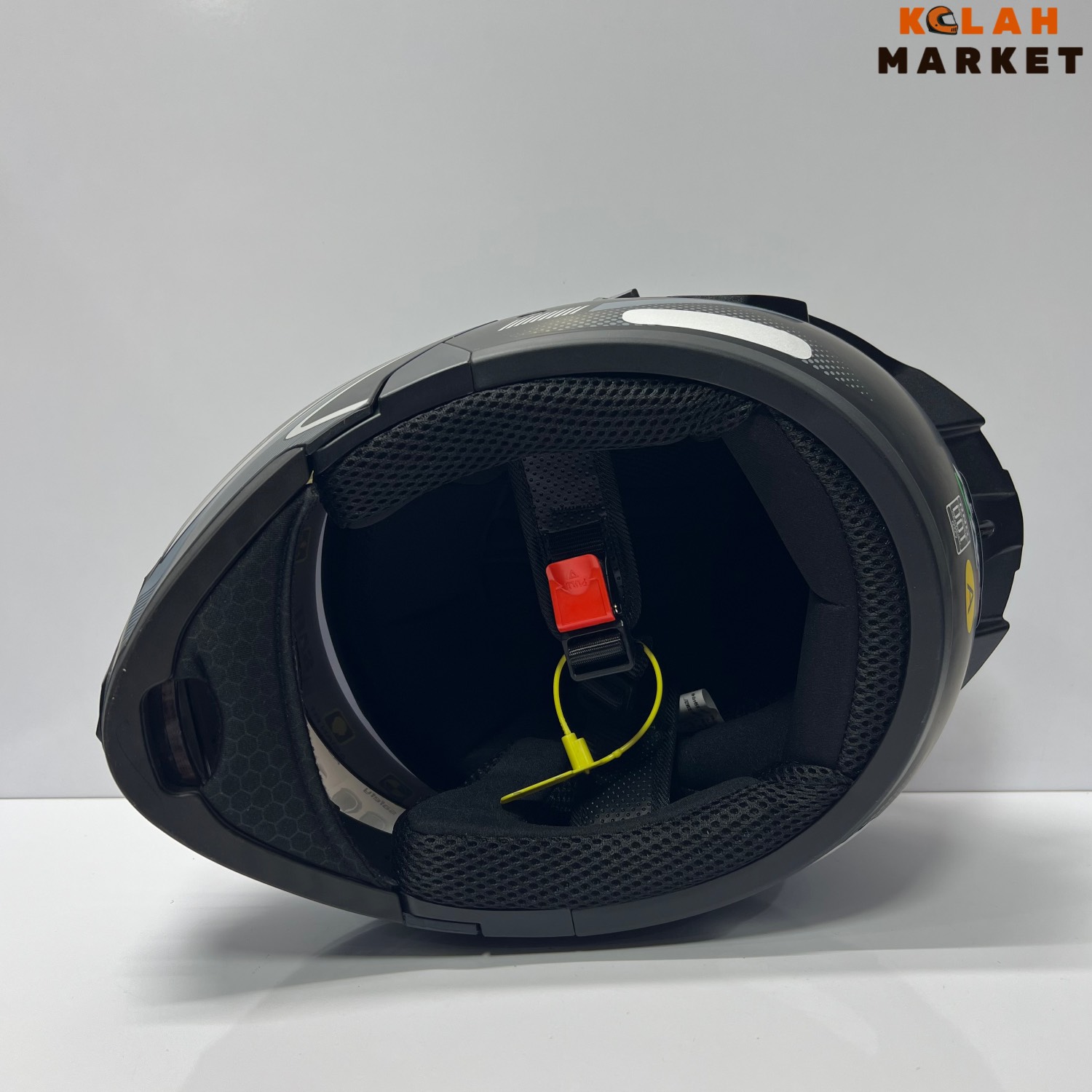 کلاه کاسکت فک متحرک Rng آر ان جی - مشکی طوسی - Image 2