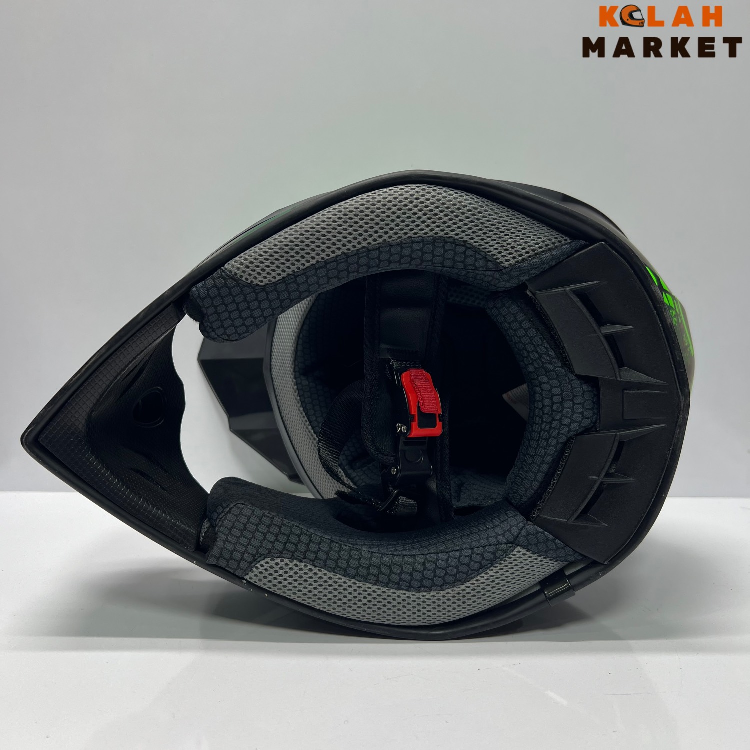 کلاه کاسکت کراسی ال وی کول LVCOOL مشکی سبز - Image 5